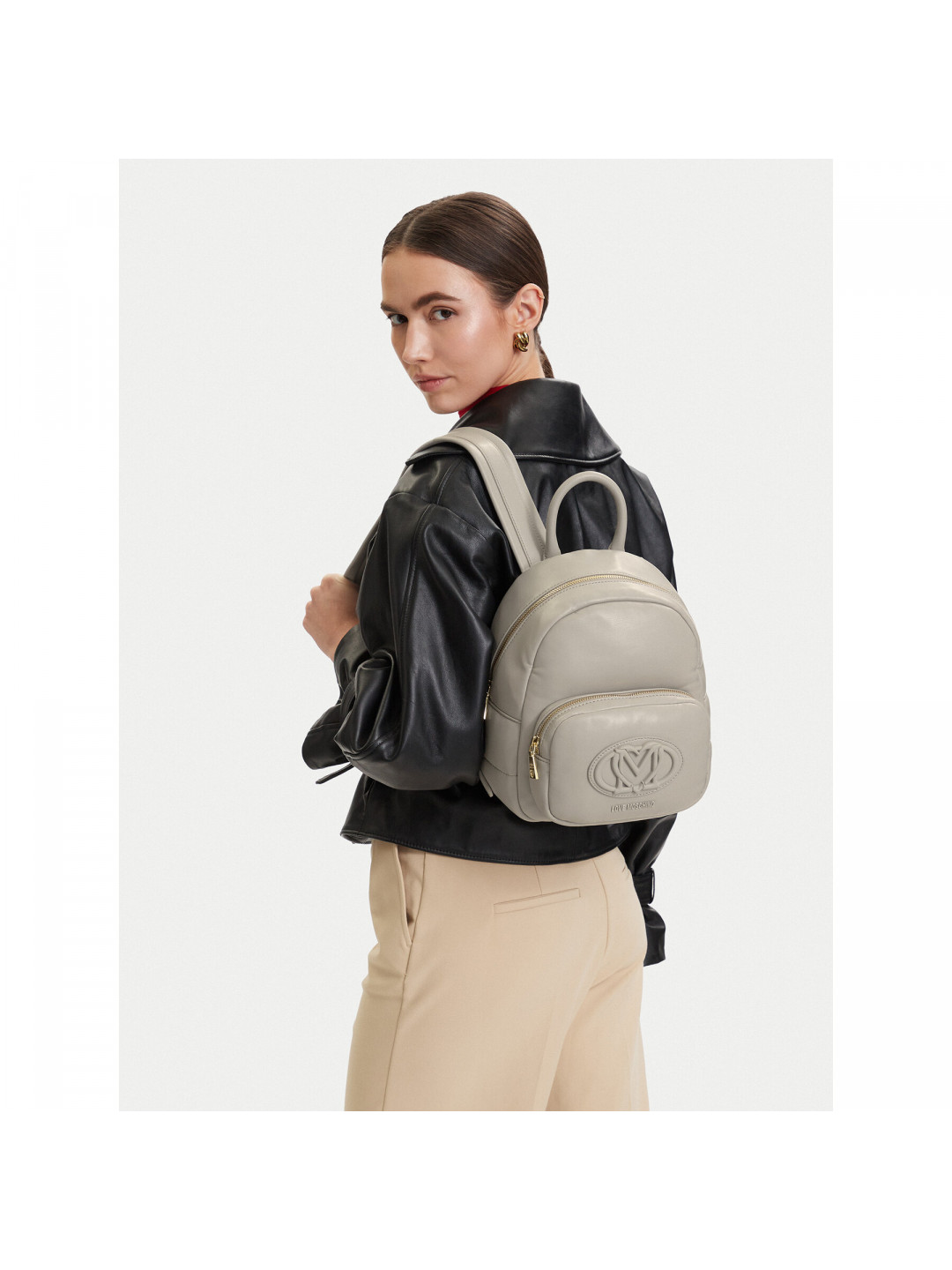 Batoh LOVE MOSCHINO JC4332PP0OKM0101 Šedá